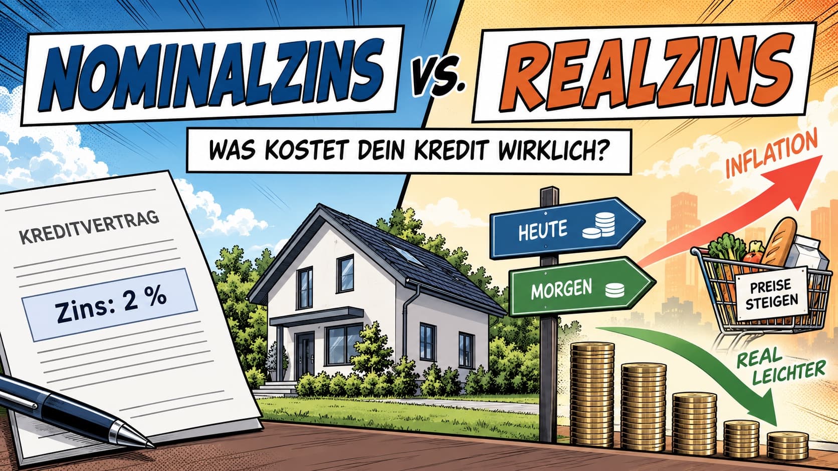 Nominalzins vs Realzins: Was kostet dein Immobilienkredit wirklich?