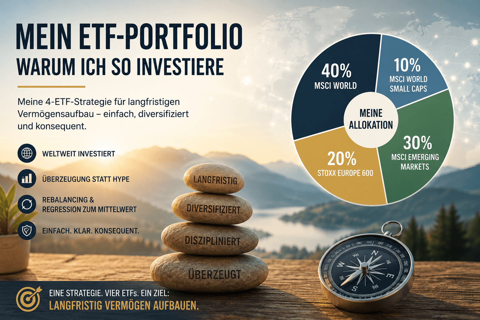 Warum mein ETF-Portfolio genau so aufgebaut ist